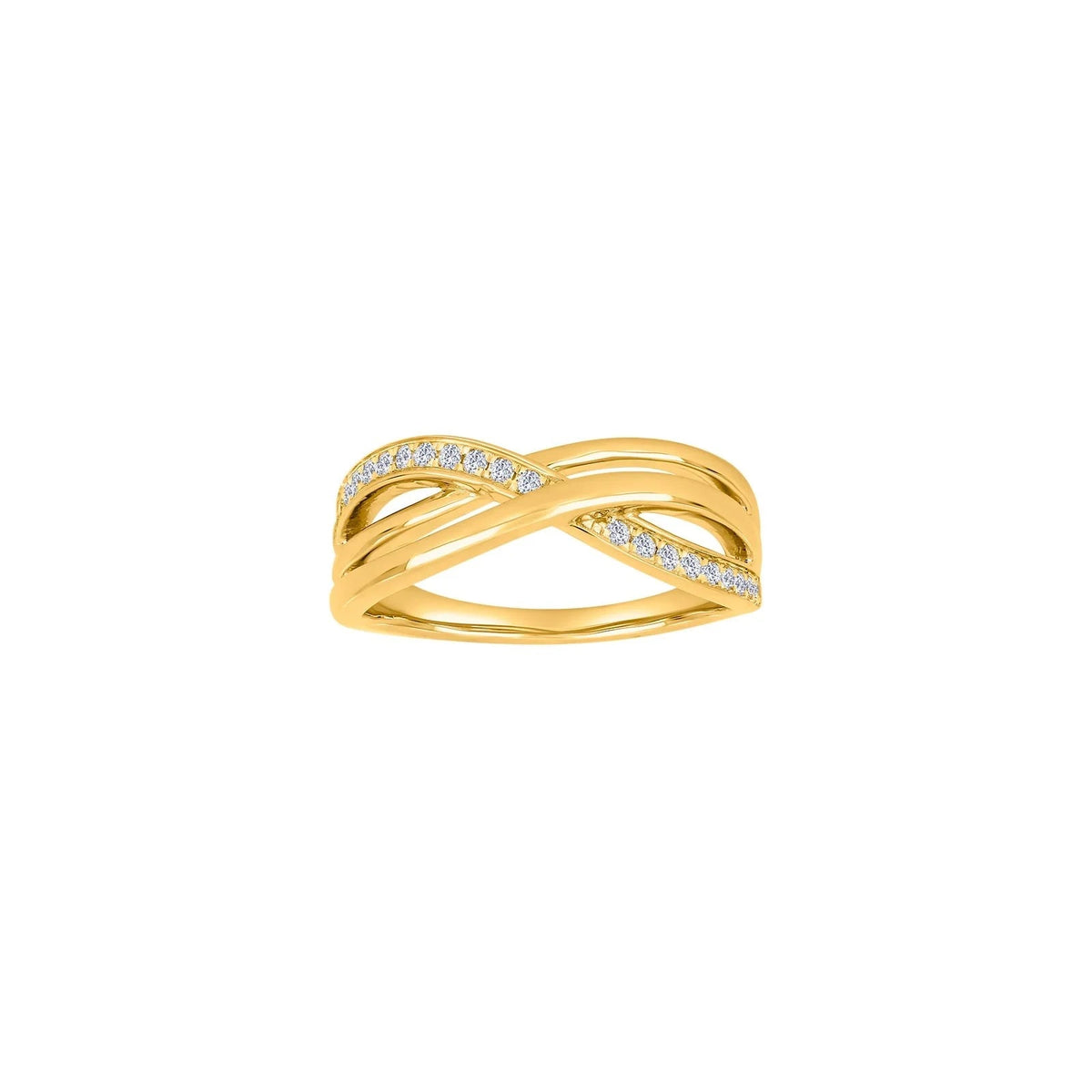14kt. guldring m/dia. 0.20ct W/SI - Urma.dk