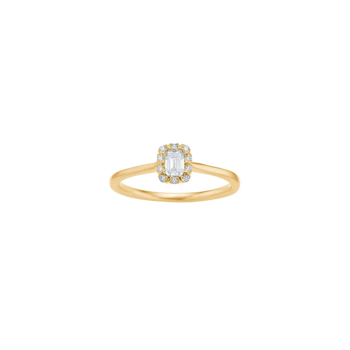 14kt. guldring m/dia. 0,25ct W/SI - Urma.dk