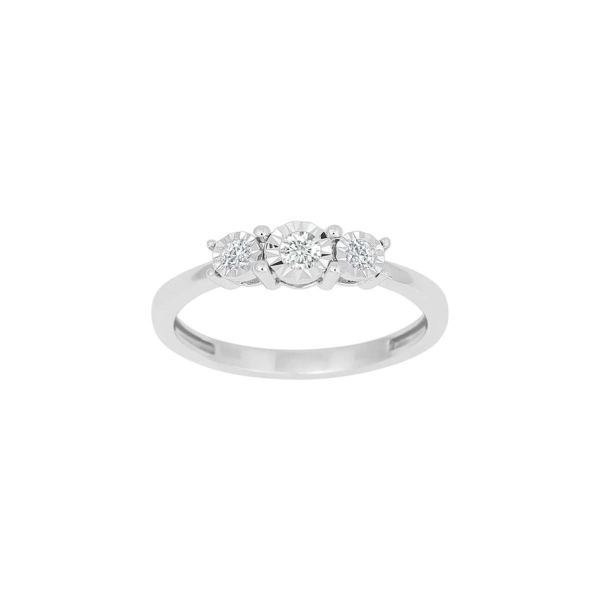 14kt. hvidguldsring m/dia. 0.16ct W/SI - Urma.dk