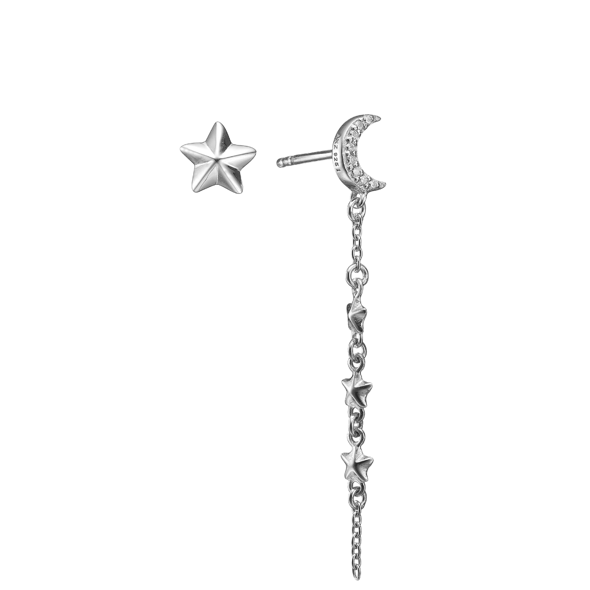 SØLV ØRESTIK HJERTER