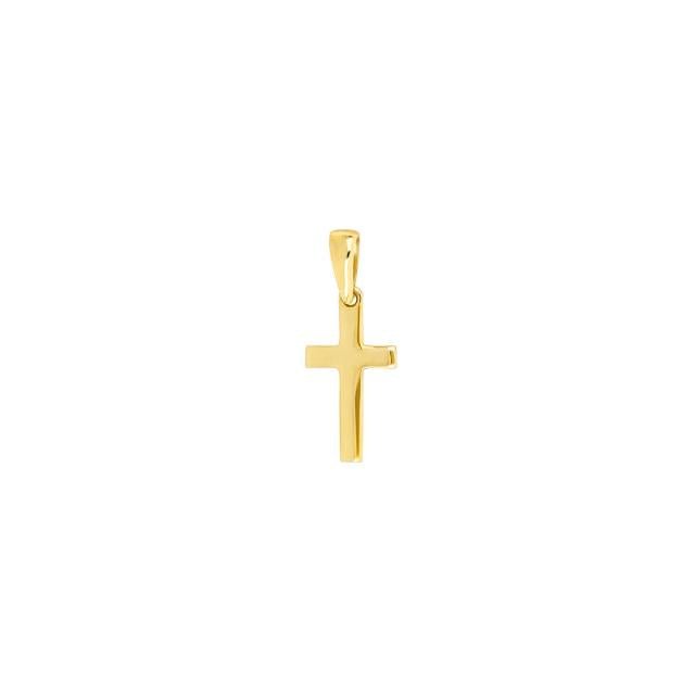 8kt. guld kors massiv 15mm - Urma.dk