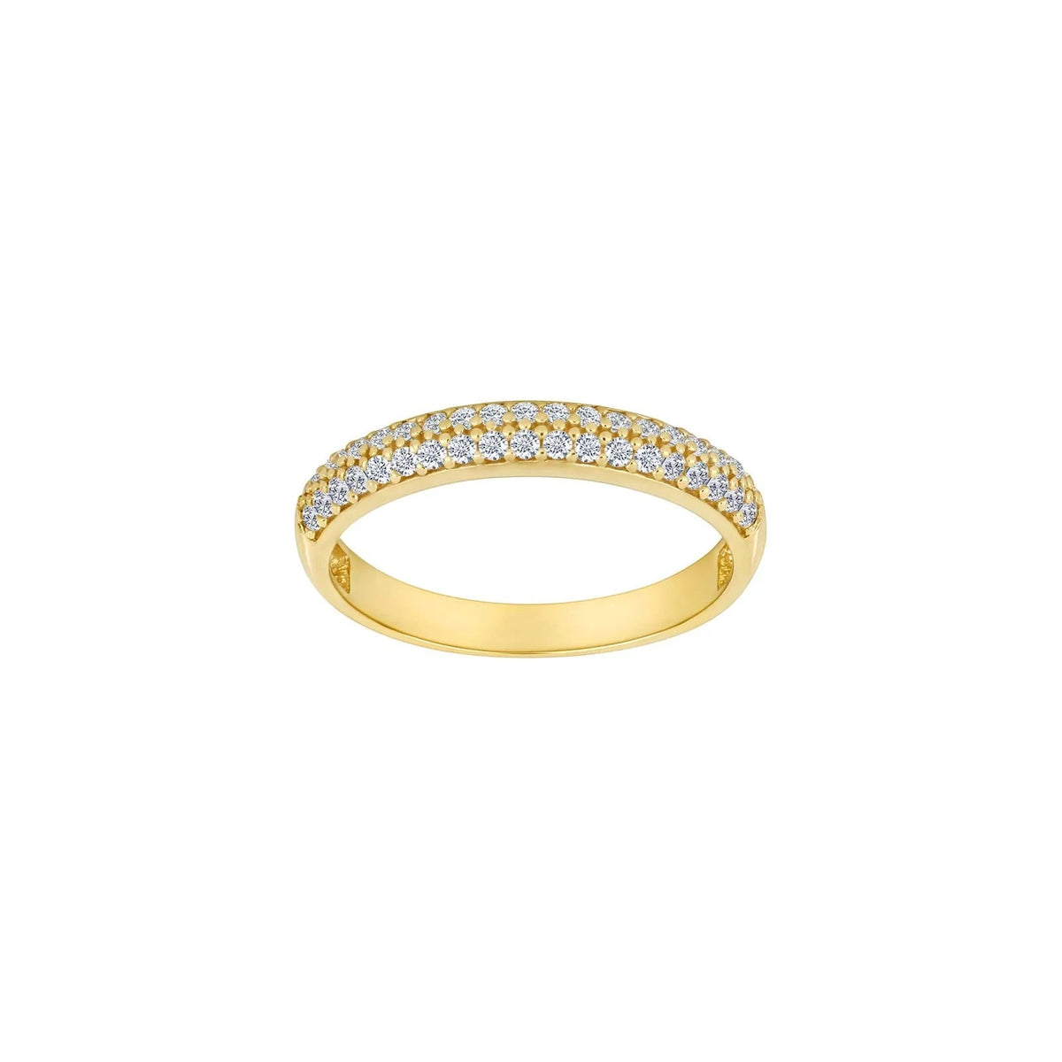 8kt. guldring m/cz - Urma.dk