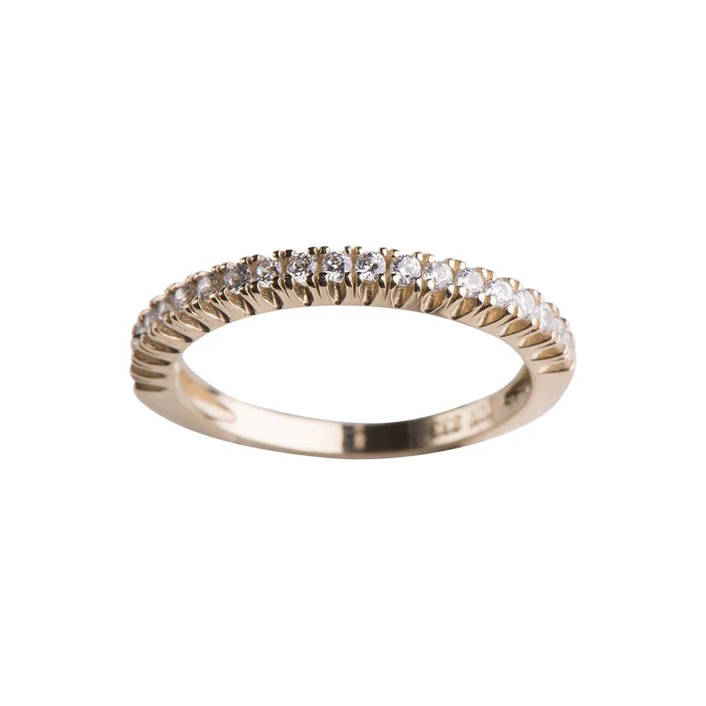 8kt. guldring m/cz - Urma.dk
