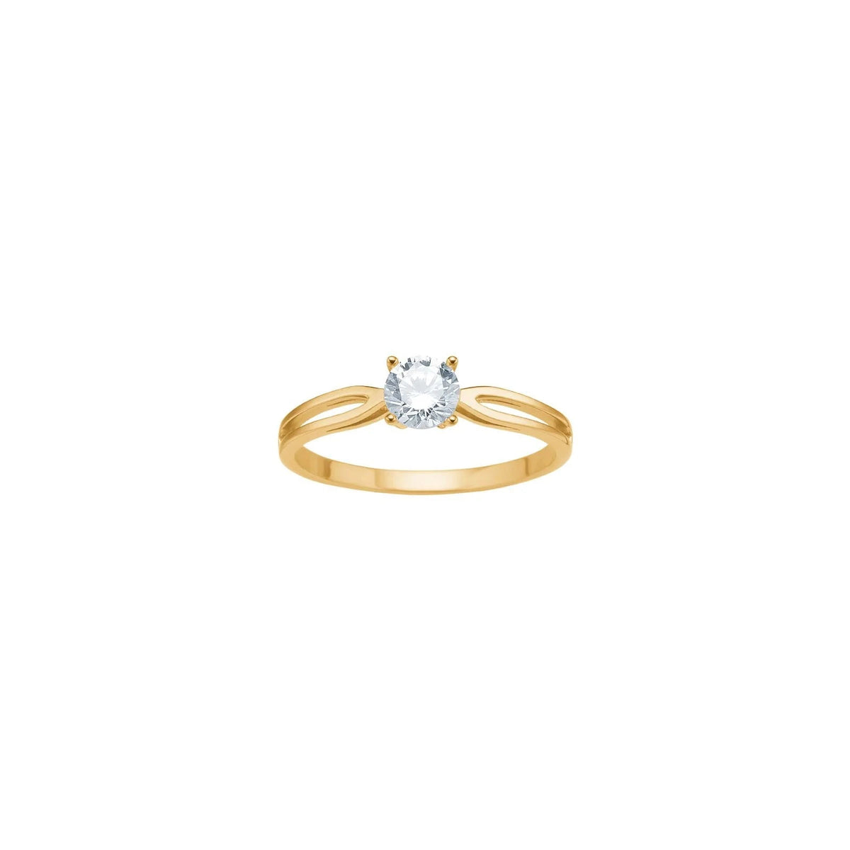 8kt. guldring m/cz - Urma.dk