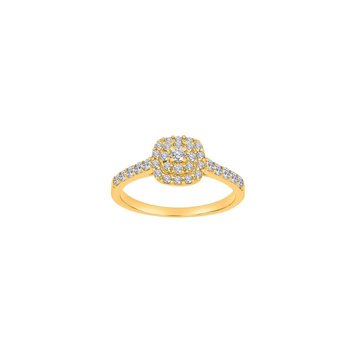 8kt. guldring m/cz - Urma.dk