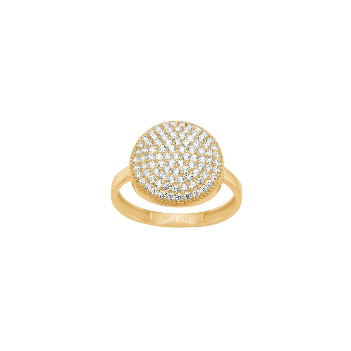 8kt. guldring m/cz - Urma.dk