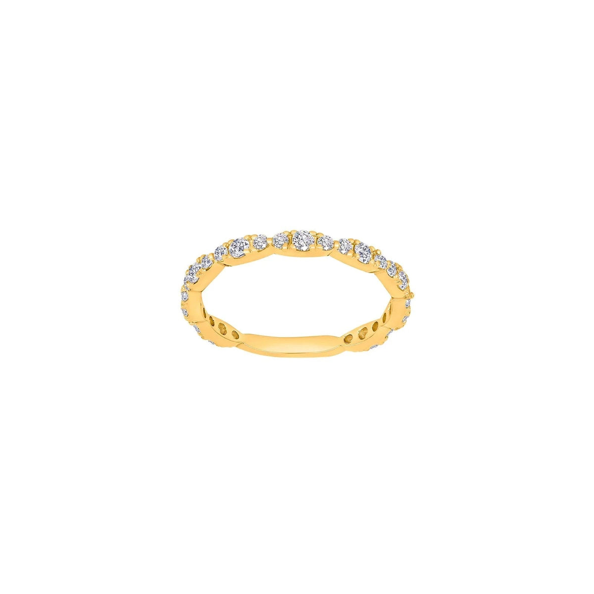 8kt. guldring m/cz - Urma.dk