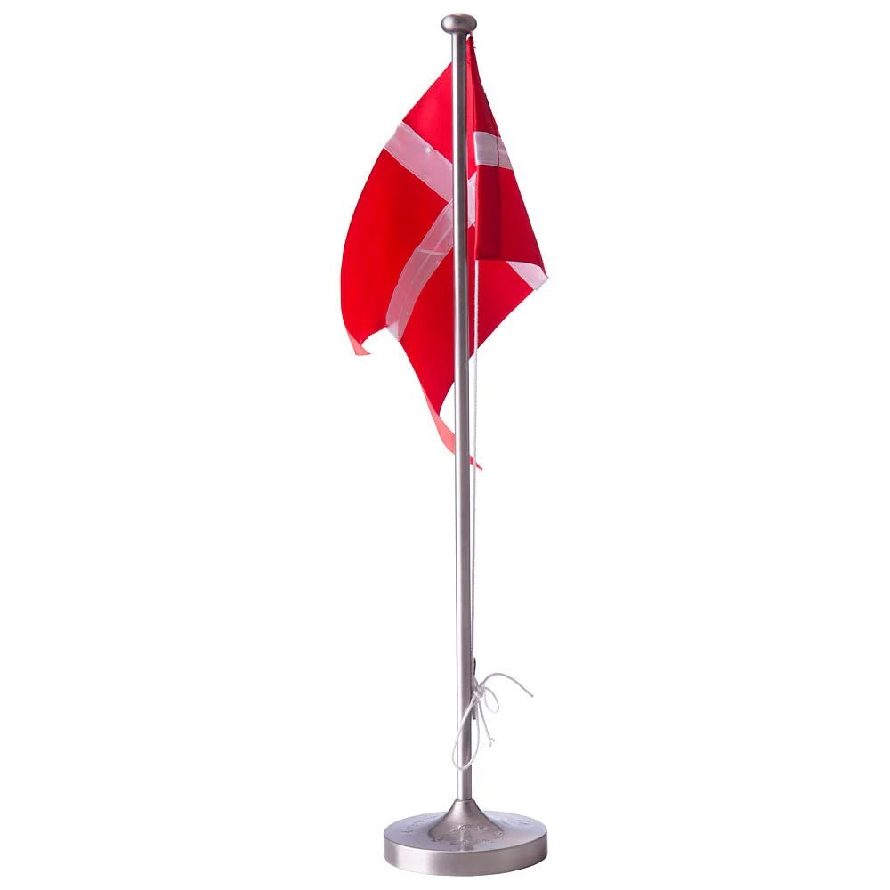 Fortinnet flagstang m. dåbsfod, 38,5 cm - Urma.dk