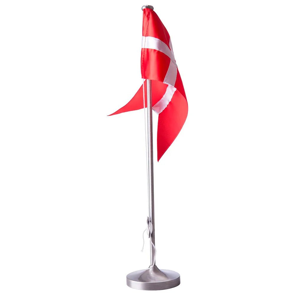 Fortinnet flagstang m. rund fod, 38,5 cm - Urma.dk