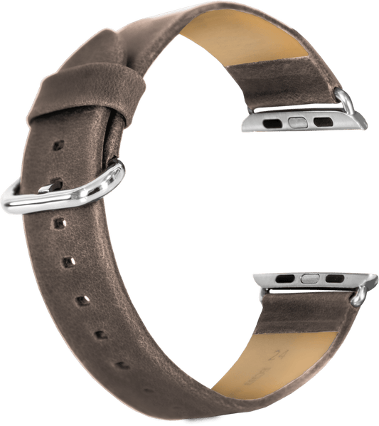 Grå læderrem til iWatch - 42 mm - Urma.dk