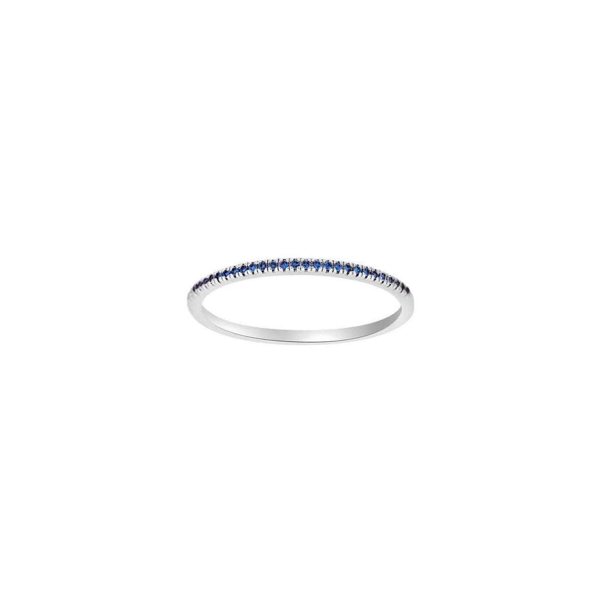 HEART 14 kt. hvidgulds alliancering m/safir - Urma.dk