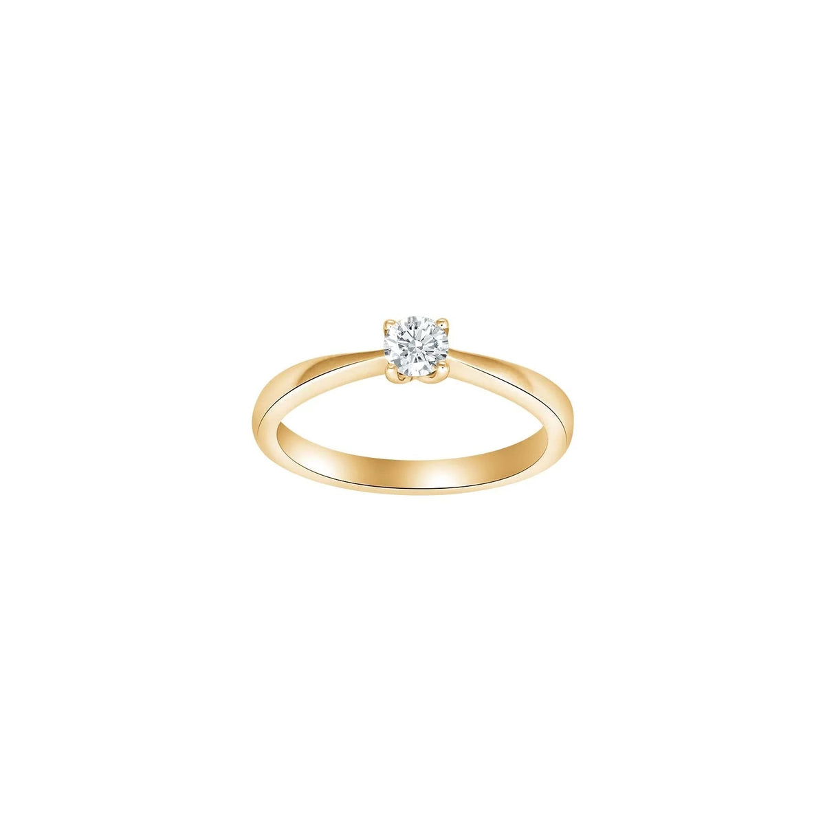 HEART 14kt. guldring m/dia. 0.25ct W/SI - Urma.dk