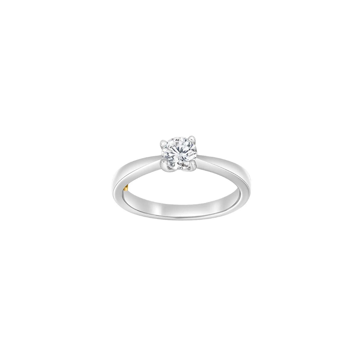 HEART 14kt. hvidguldsring m/dia. 0.50ct W/SI - Urma.dk
