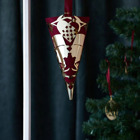 Kræmmerhus 20cm - jubilæum - 18k forgyldt - Urma.dk