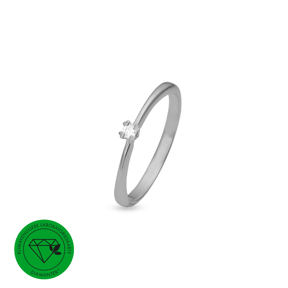 MARY Ring 8K, HV LG DIAM 0,03CT W/VS - Urma.dk