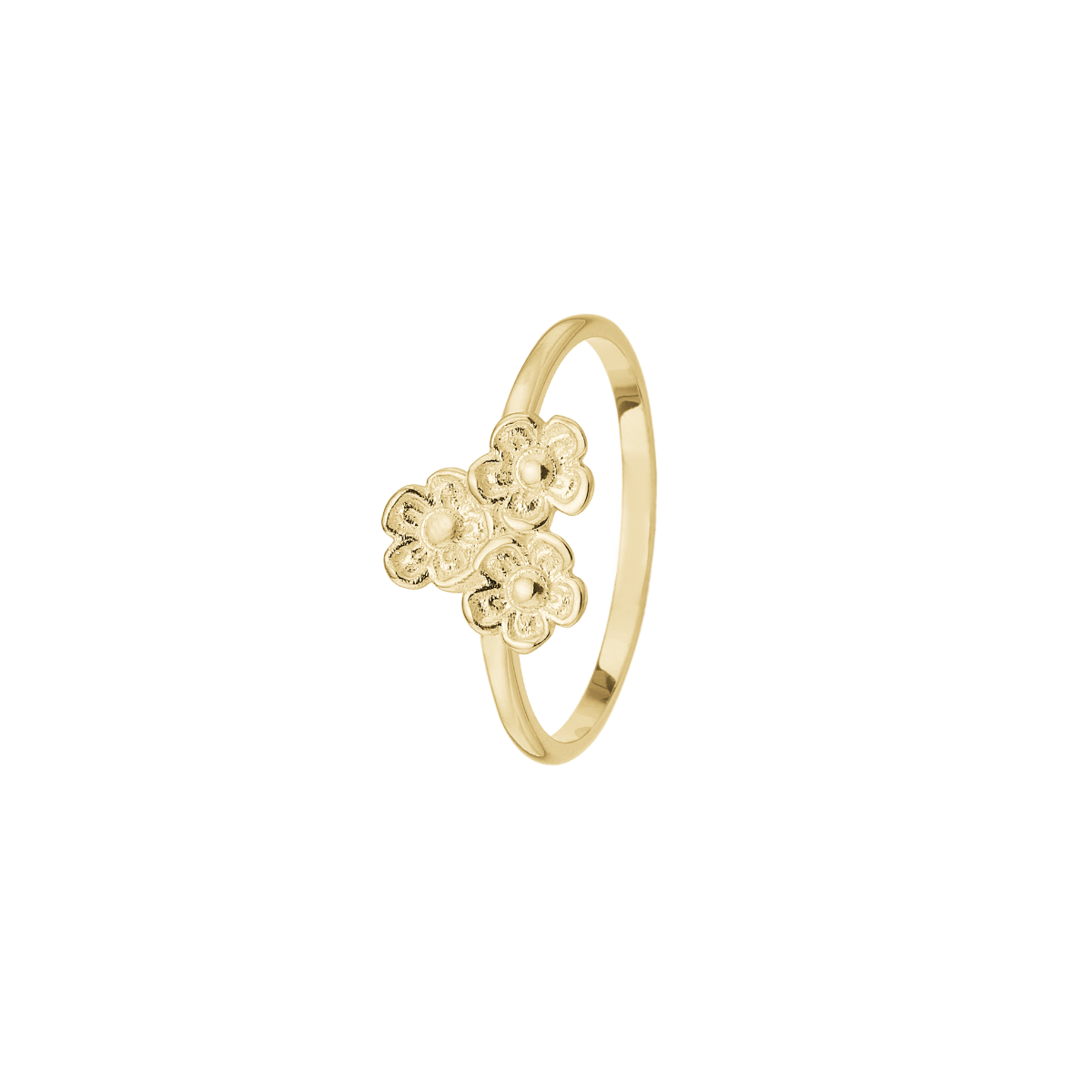 Ring, 8kt, Blomster - Urma.dk