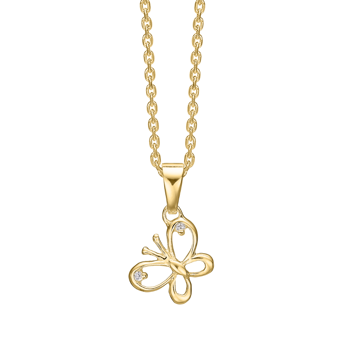 Sølvforgyldt halskæde