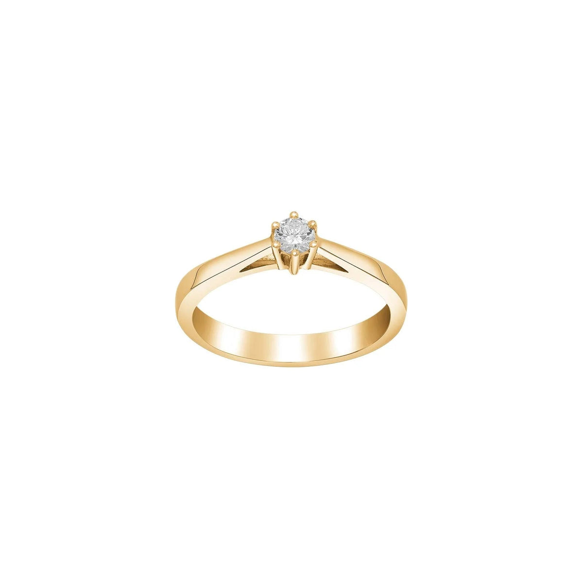 SIERSBØL 14kt. Afrodite guldring m. 0.15ct WSI - Urma.dk