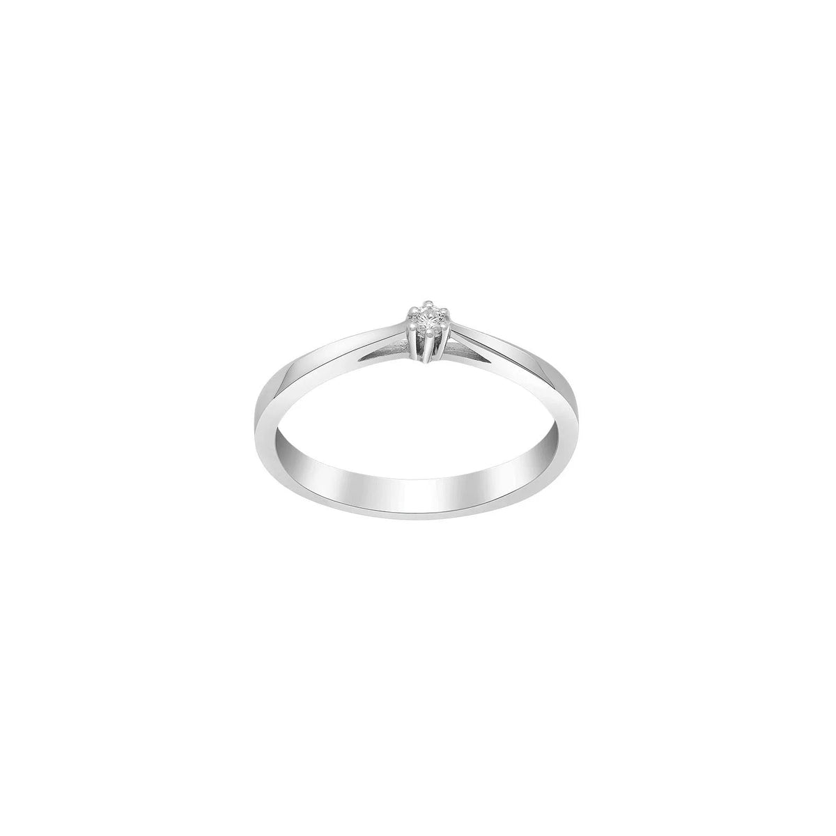 SIERSBØL 14kt. Afrodite hvg.guldring m. 0.03ct WSI - Urma.dk