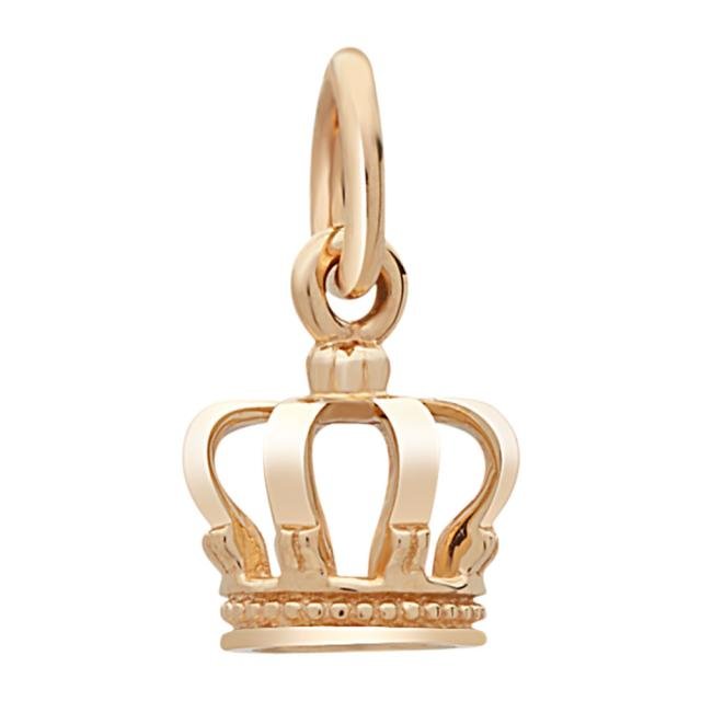SIERSBØL 14kt. vedhæng/charm krone 7mm - Urma.dk