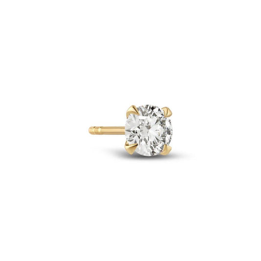 Sif Solitaire ørering Venice Single - 14 kt. guld el. hvidguld 0.11 - 0.50 ct TW G - H VS lab - grown diamant SJ - E2502 - WD - YG - 1 - Urma.dk