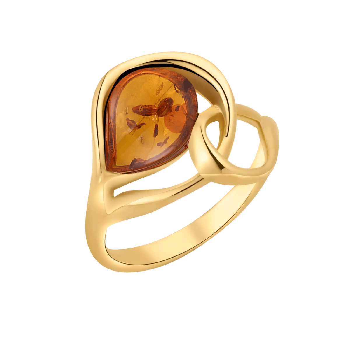 Sølvforgyldt ring F22165157 - Urma.dk