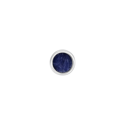 SON Rhd. sølv ørestik med sodalite 1 stk. - Urma.dk