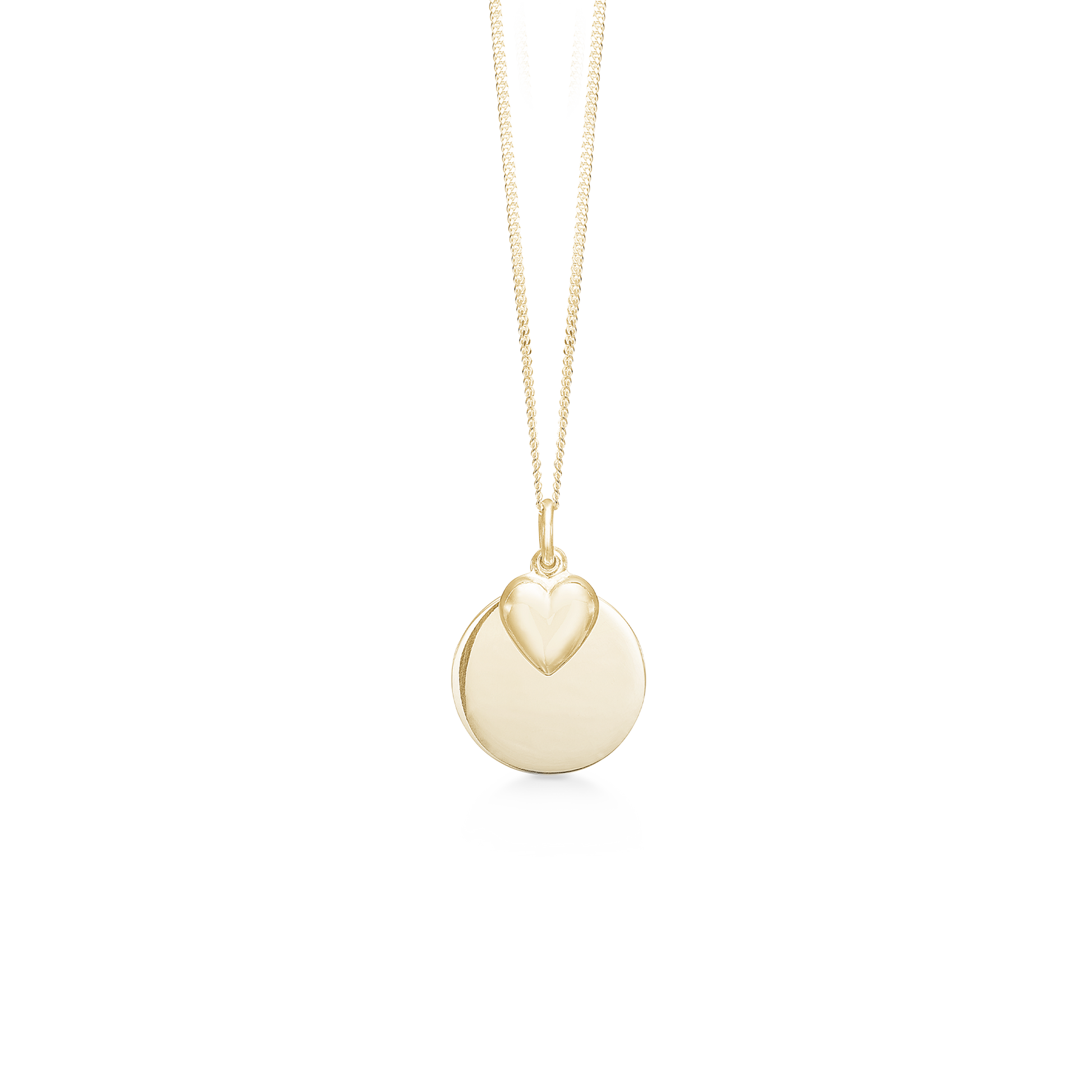 SØLV FORG. COLLIER M/BLANK PLADE+HJERTE 