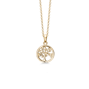 FORG.  SØLV COLLIER LIVETSTRÆ 45CM