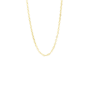 Forg. sølv collier flad anker 38cm