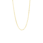 Forg. sølv collier flad anker 45cm