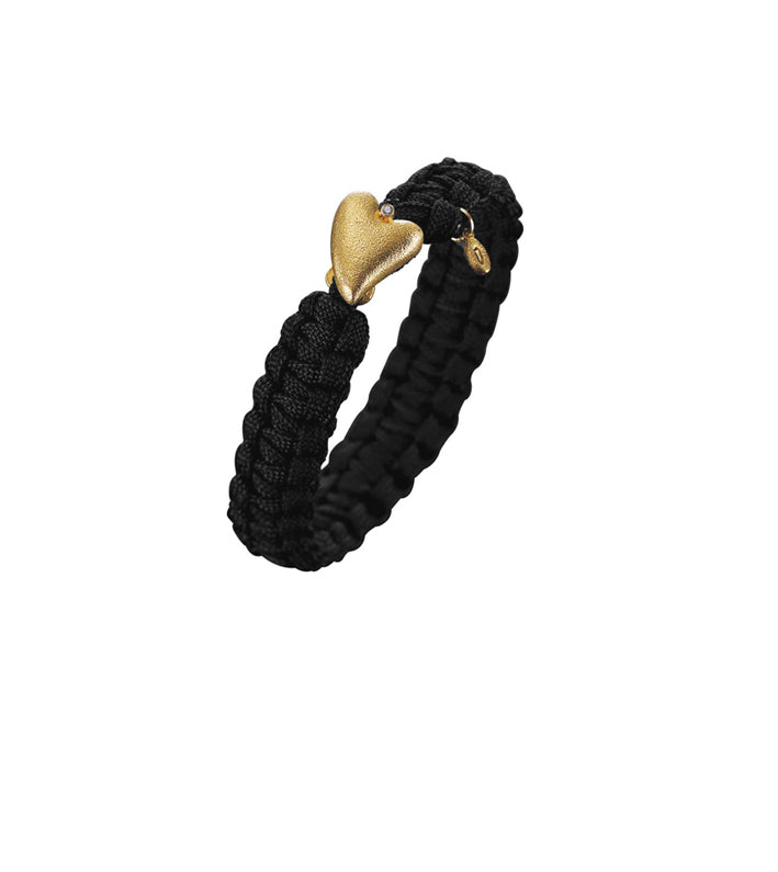 Soldier to Soldier armbånd med 14 karat hjertelås - 17 cm