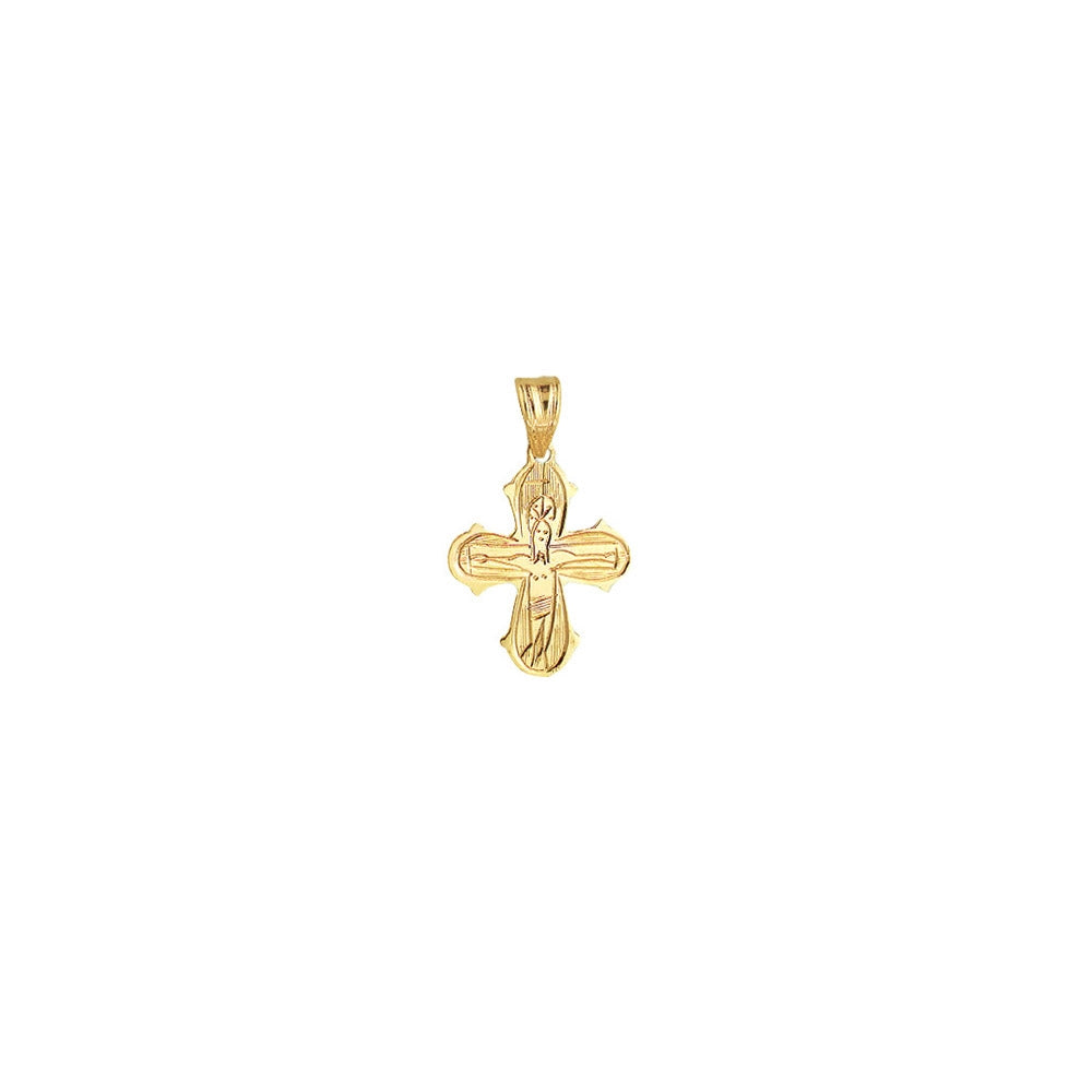 Dagmarkors vedhæng i 8 karat guld - håndgraveret - 15 X 17,5 mm