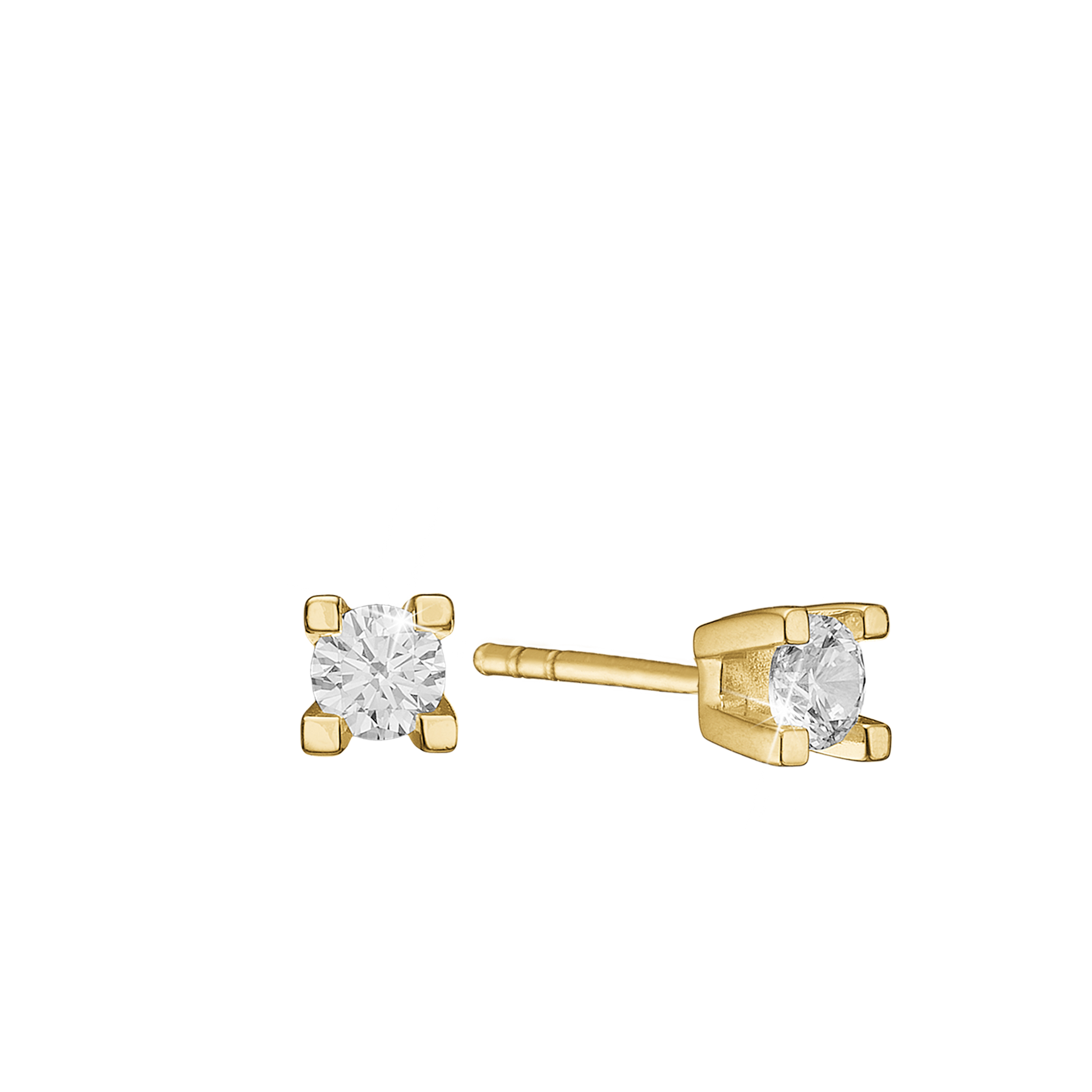 ETERNITY 14KT ØRESTIK 2X0,25CT WSI 4/GRA