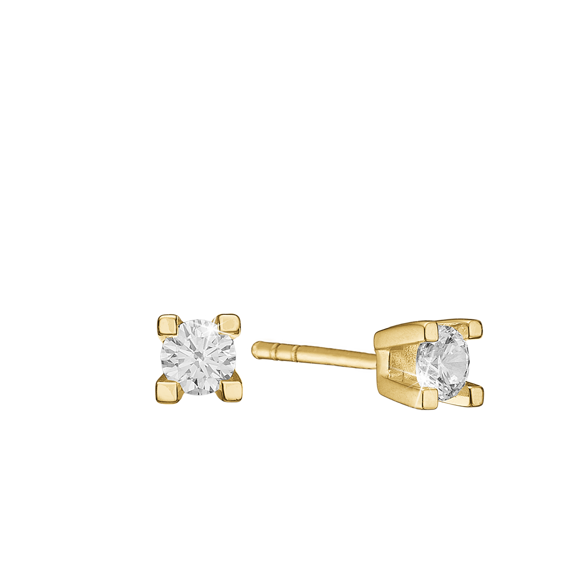 ETERNITY 14KT ØRESTIK 2X0,35CT WSI 4/GRA