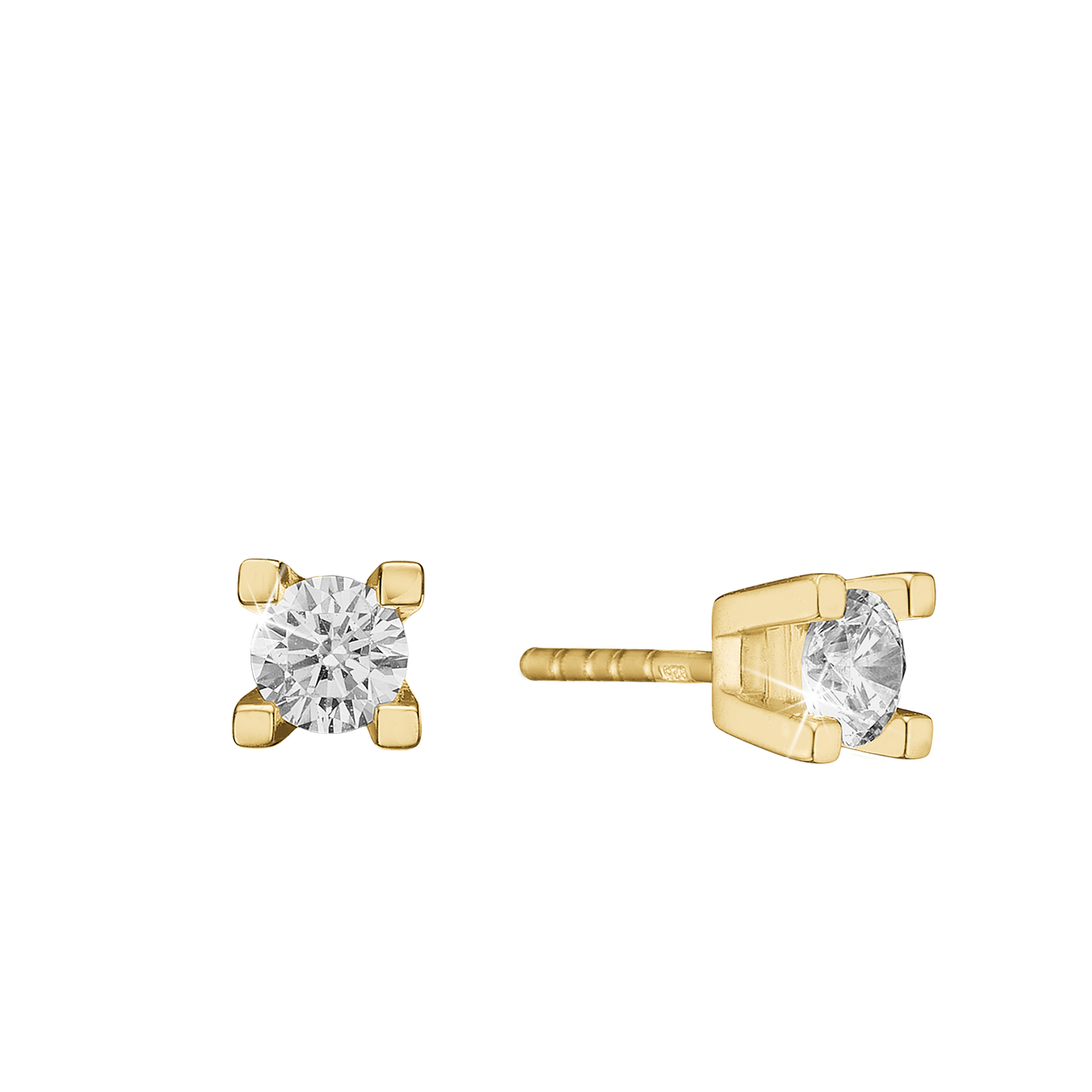 ETERNITY 14KT ØRESTIK 2X0,50CT WSI 4/GRA