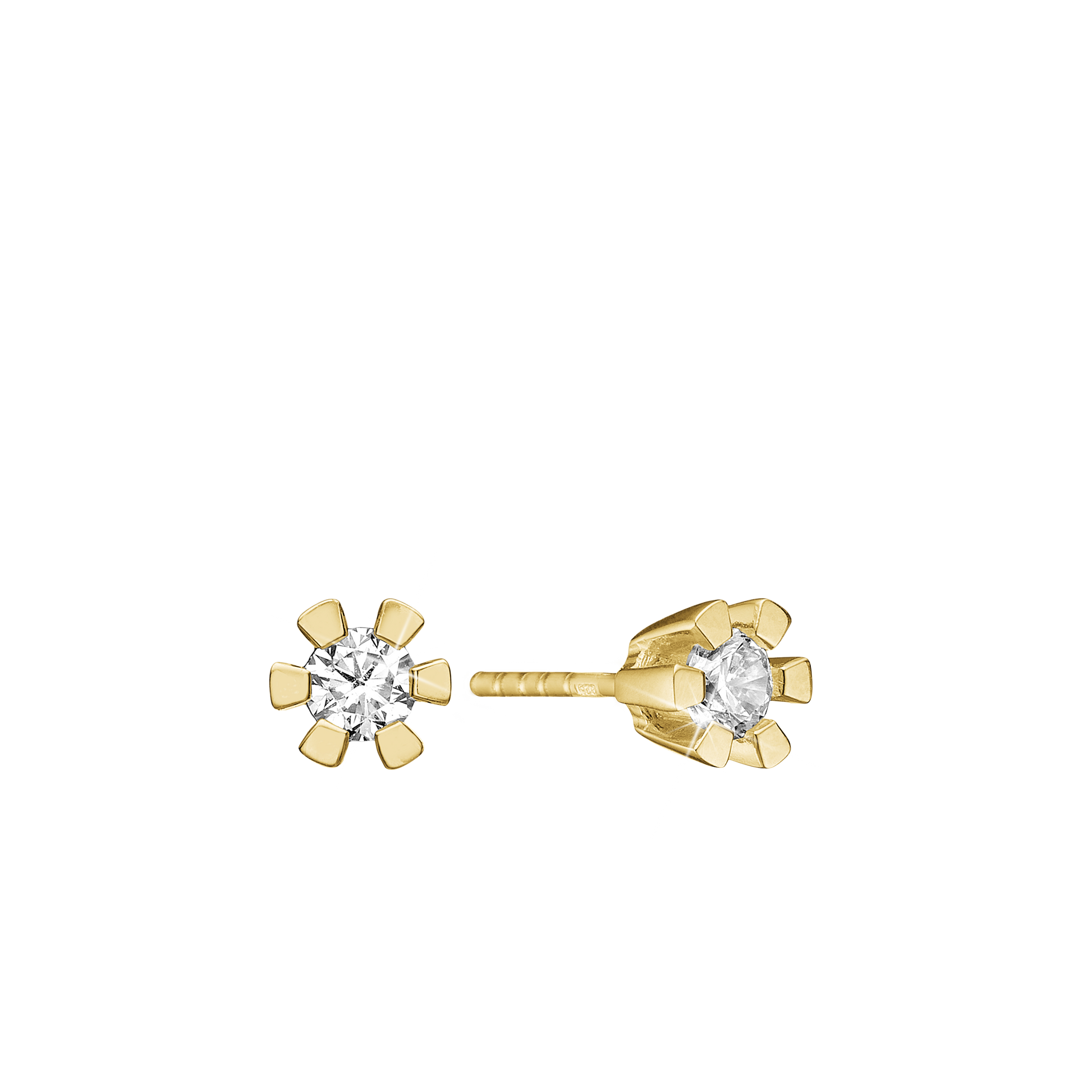 ETERNITY 14KT ØRESTIK 2X0,40CT WSI