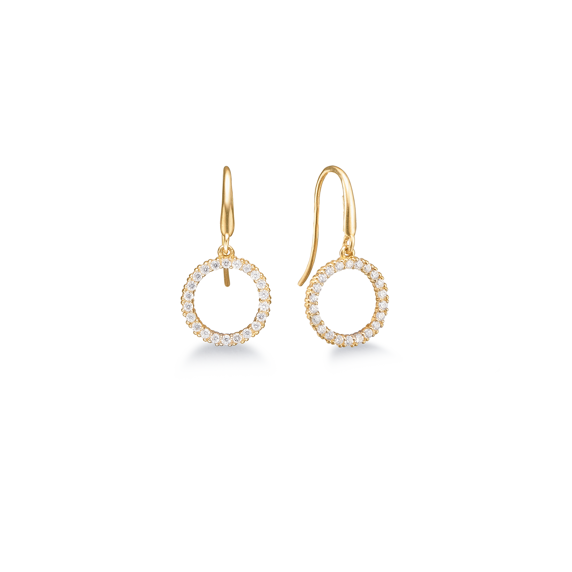 8KT ØREHÆNGER M/SY.ZIRCONIA