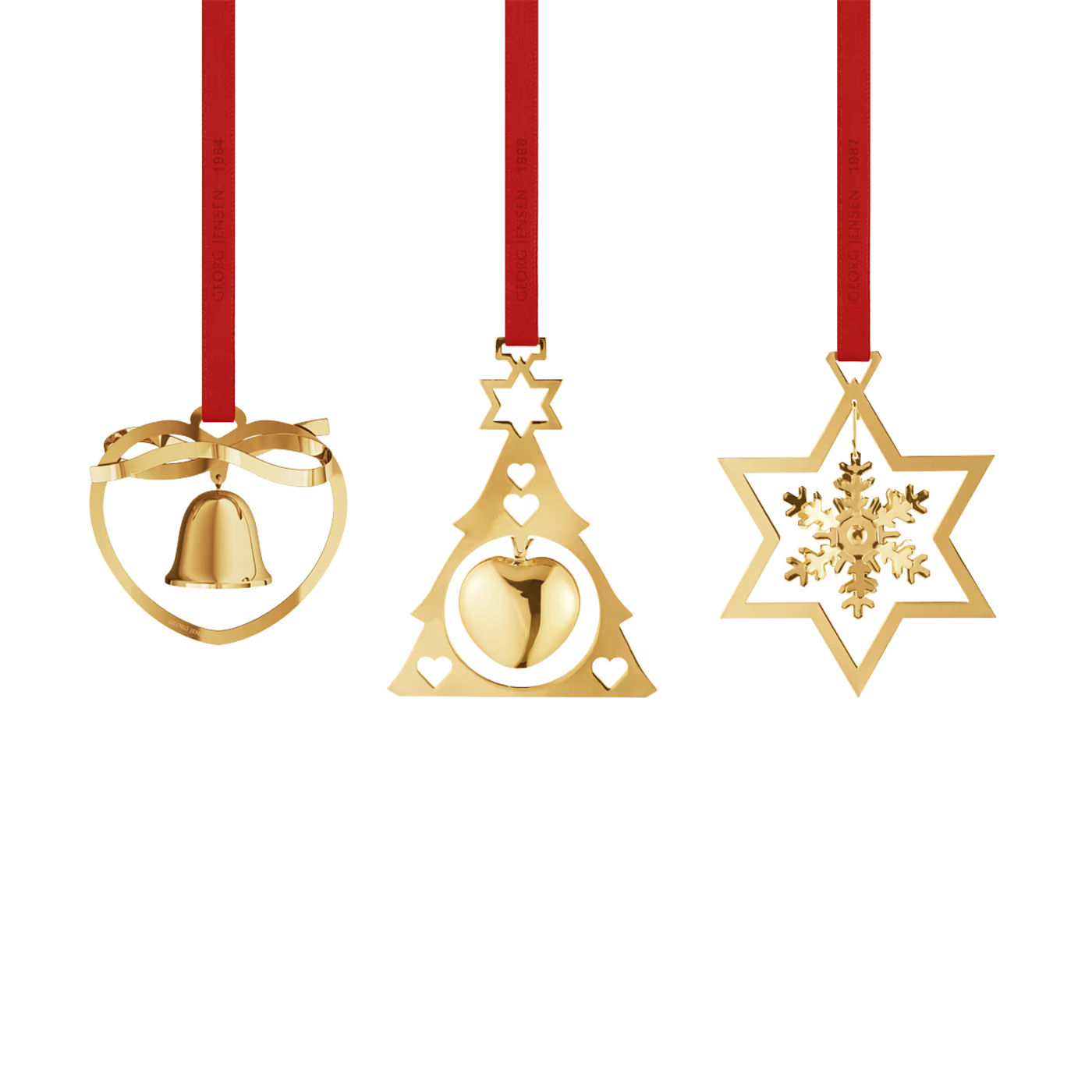 Georg Jensen mini juleuro 2024 - sæt med 3 stk