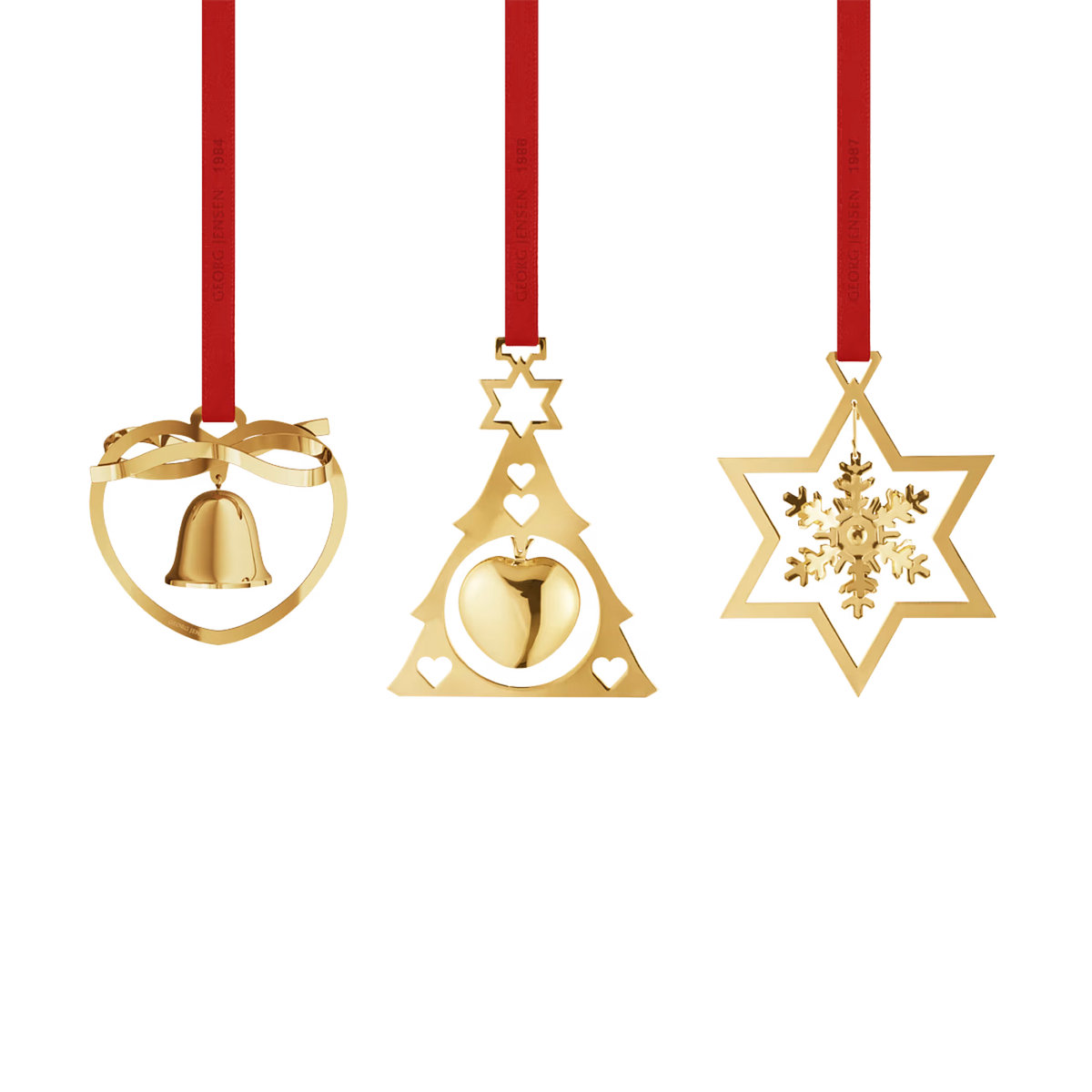 Georg Jensen mini juleuro 2024 - sæt med 3 stk