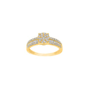 14kt. guldring m/dia. 0.48 ct W/SI