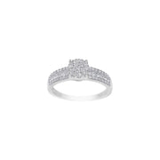 14kt. hvidguldsring m/dia. 0.48 ct W/SI