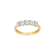 14kt. guldring m/dia. 0.18ct W/SI