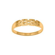 8kt. guldring mursten