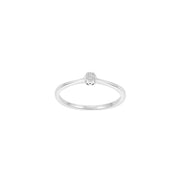 14kt. hvidguldsring m/ dia 0.03ct W/SI