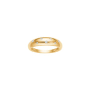 14kt. guldring m/dia. 0,07ct W/SI