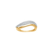 14kt. guldring m/dia. 0,23ct W/SI