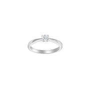 HEART 14kt. hvidguldsring m/dia. 0.25ct W/SI