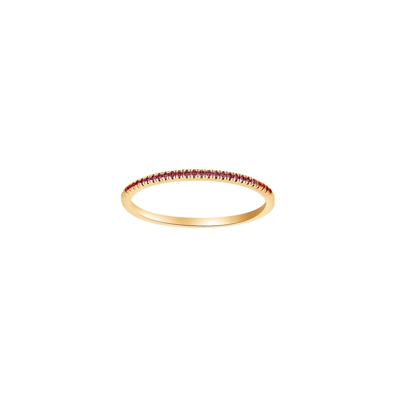 HEART 14kt. guld alliancering m/rubin