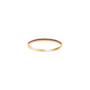 HEART 14kt. guld alliancering m/rubin